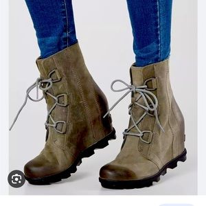 Sorel Joan of Arctic Leather Wedge Boot